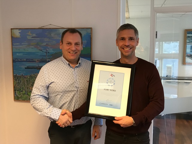 Fure Nord received diploma